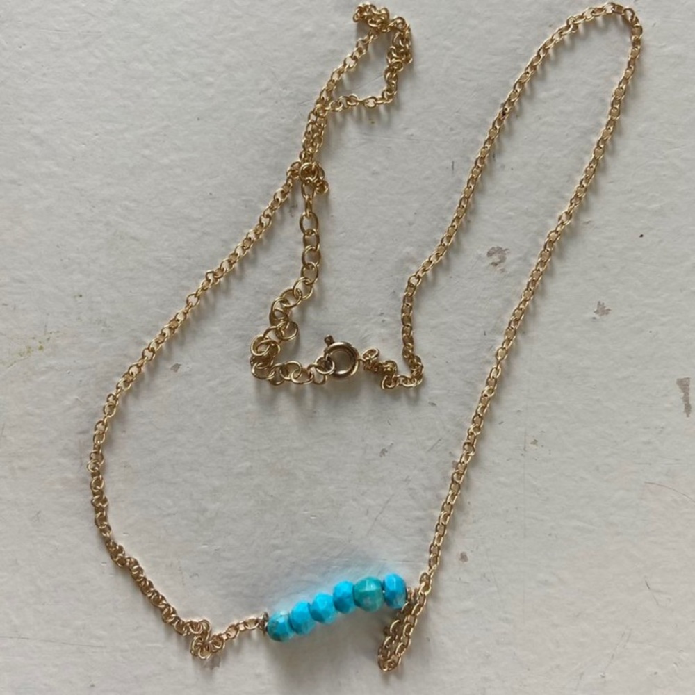 Blue stoned necklace